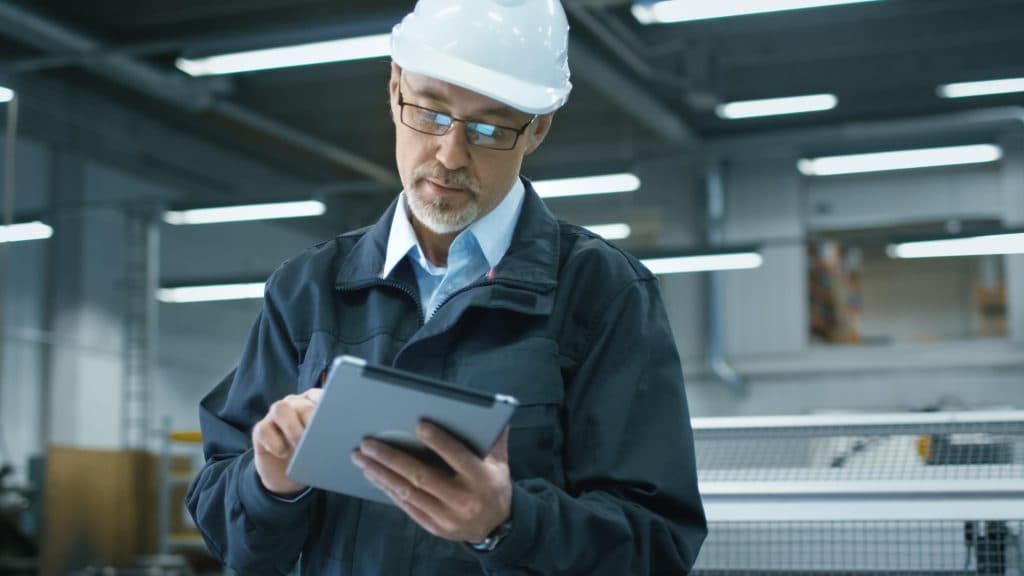 Ingenier bei der Arbeit